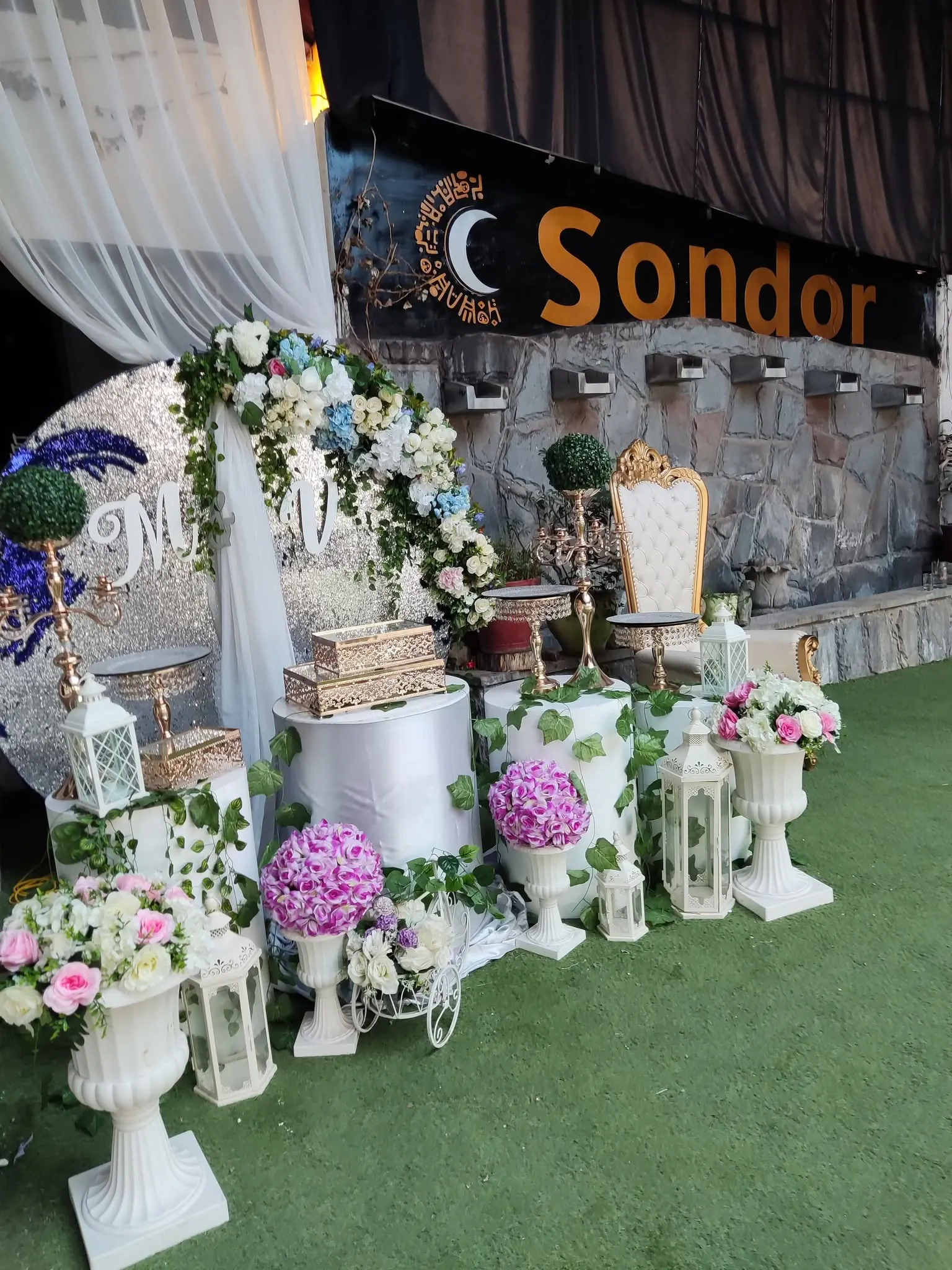 Decoración floral para boda