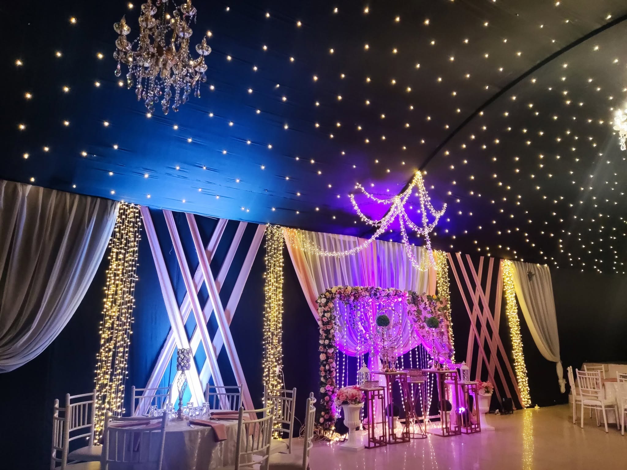Escenario floral